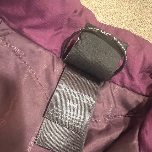 The North Face Maroon Jacket with Lime Zipper - Picture 5 of 8